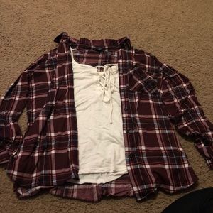 Flannel Tanktop set